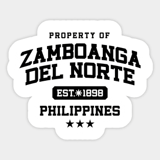 Zamboanga del Norte - Property of the Philippines Shirt Sticker